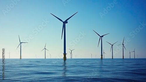 An image of windturbines in the gulf of thailand