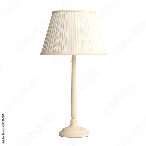 Elegant lamp with a pleated shade, perfect