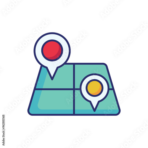 Land Plot vector icon ready to use for apps and websites