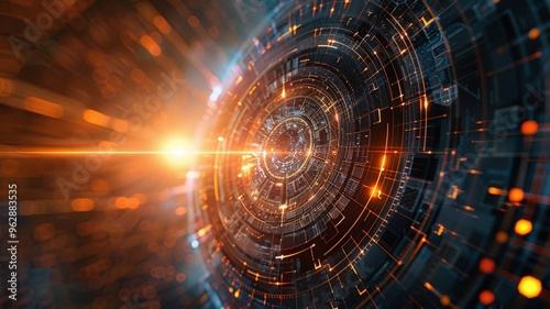 Wallpaper Mural a colorful abstract background with a spiral design in the center. Torontodigital.ca