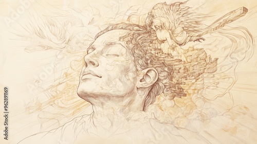 Wallpaper Mural The Contrast of Earthly Dreams and Divine Watchfulness in Ecclesiastes: A Person Dreams of Riches as God Observes Torontodigital.ca