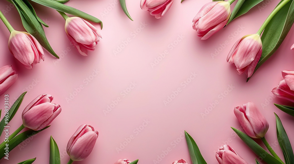 pink tulips on a pink background pink tulips on a pink background