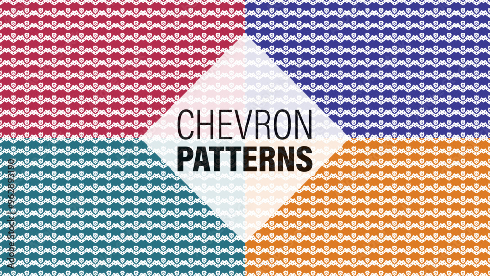 Classic decorated chevron zig zag pattern Classic decorated chevron zig zag pattern
