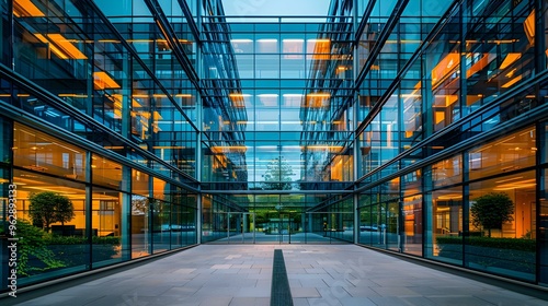 Modern Glass Office Building Architecture Urban Design