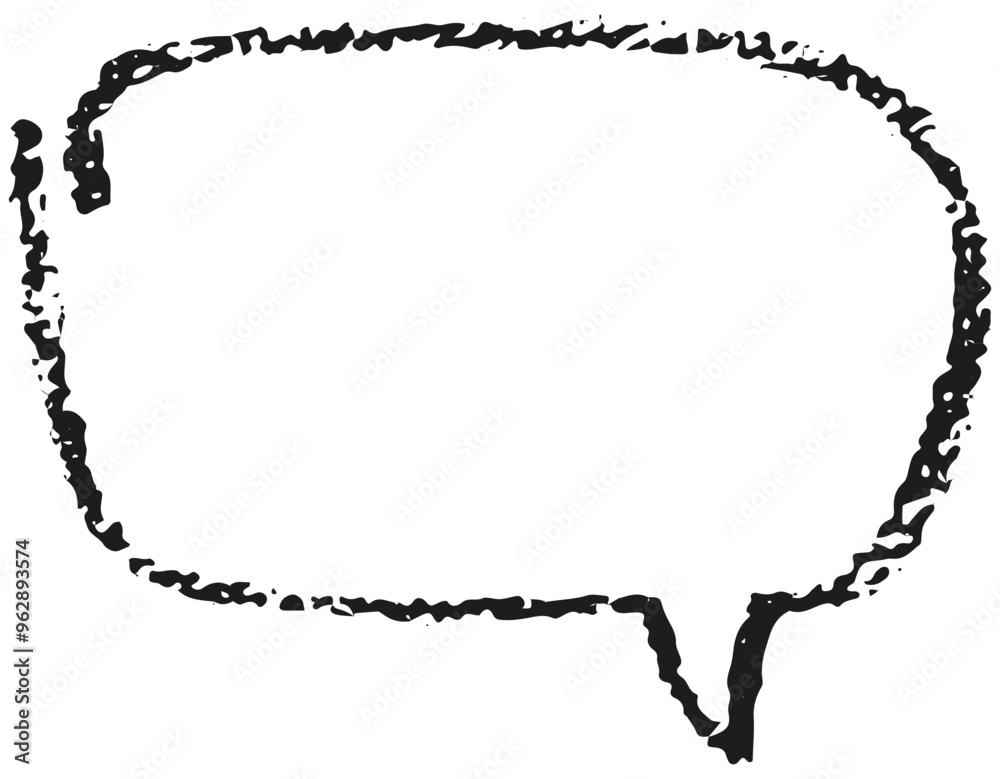 Oval and round chalk, crayon hand drawing speech bubble. Grunge texture illustration for design template business presentation, school education. Oval and round chalk, crayon hand drawing speech bubble. Grunge texture illustration for design template business presentation, school education.