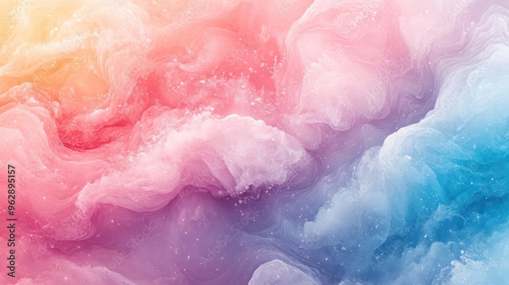Fototapeta premium A vibrant collage of colorful clouds in a beautiful abstract design.