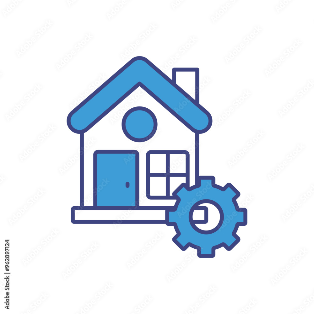 Property Management vector icon ready to use for apps and websites Property Management vector icon ready to use for apps and websites