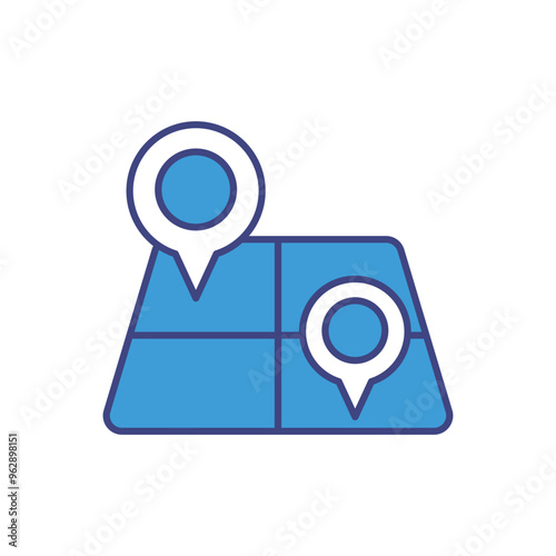 Land Plot vector icon ready to use for apps and websites