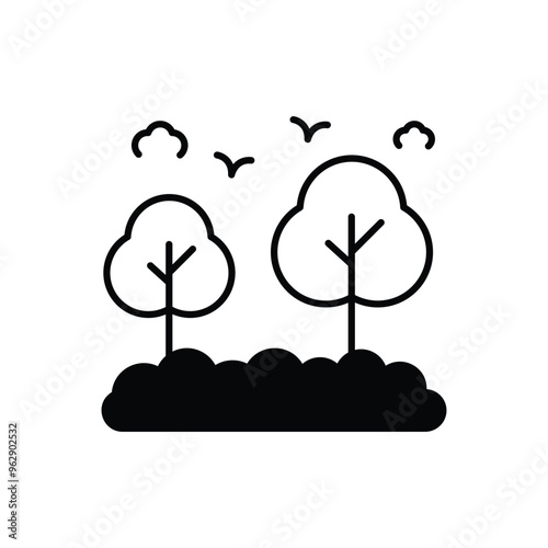 Garden vector icon ready to use for apps and websites
