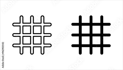 Belgian waffles icons set outline vector. Belgium appetizer cream. vector illustration on white background