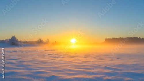 sunrise over the river