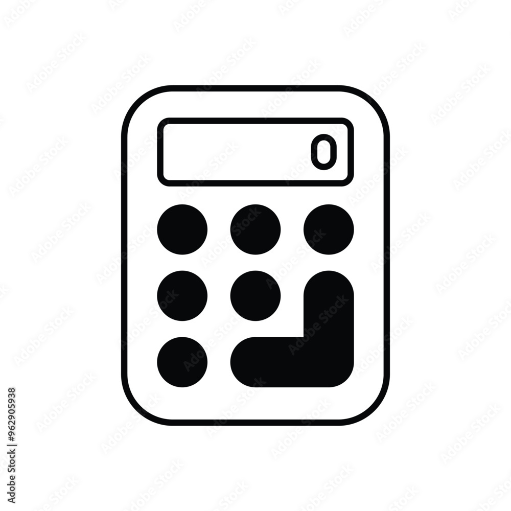 Calculator vector icon ready to use for apps and websites Calculator vector icon ready to use for apps and websites