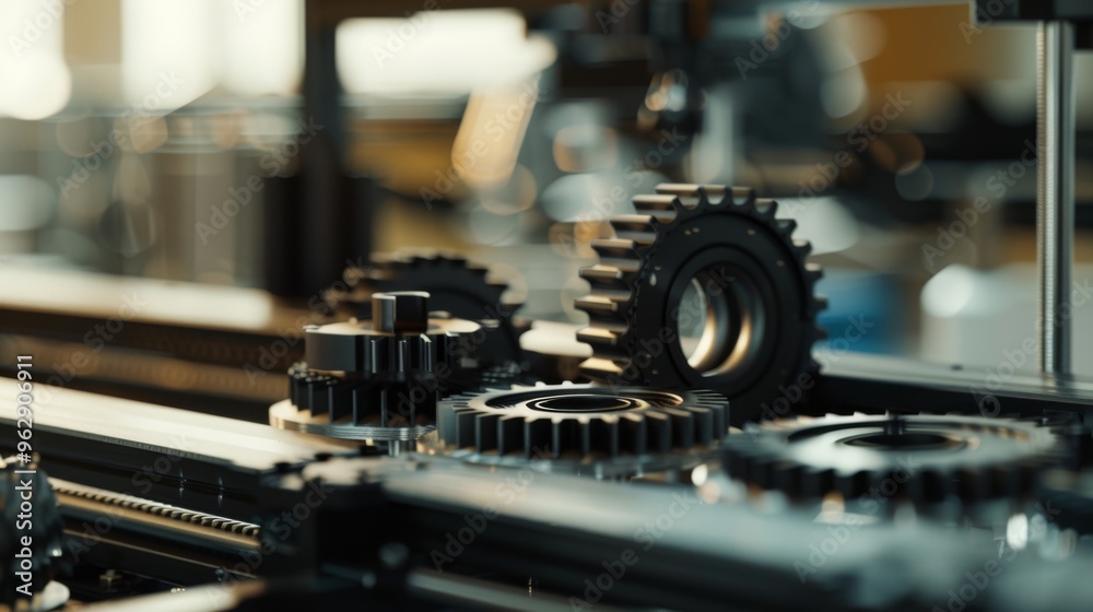 A close-up of dark mechanical gears interlocked in perfect synchrony, emphasizing the meticulous craftsmanship and precision of engineering. A close-up of dark mechanical gears interlocked in perfect synchrony, emphasizing the meticulous craftsmanship and precision of engineering.