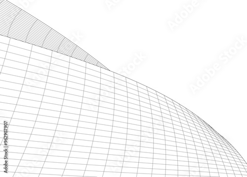 Building 3d structure. Architectural background. 