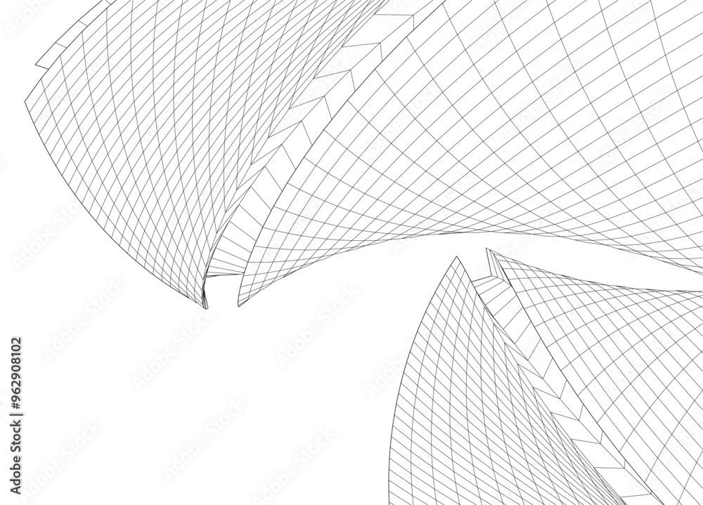 Building 3d structure. Architectural background. Building 3d structure. Architectural background.