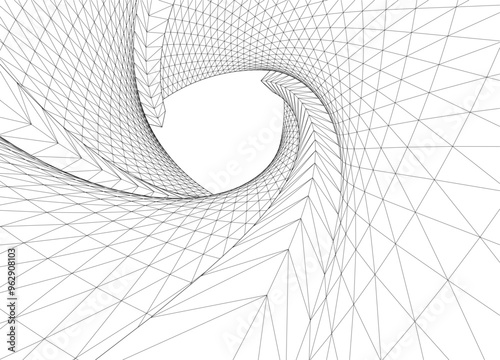 Building 3d structure. Architectural background. 