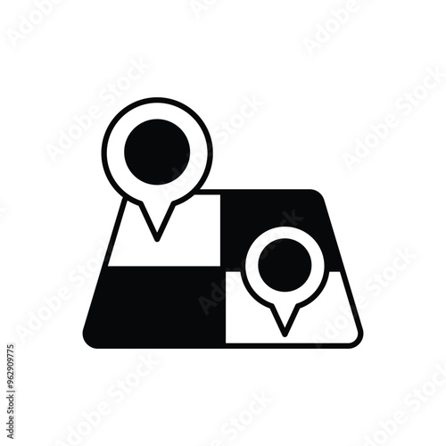 Land Plot vector icon ready to use for apps and websites