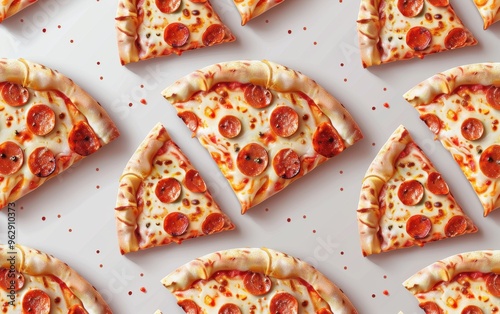 Pepperoni Pizza Pattern photo