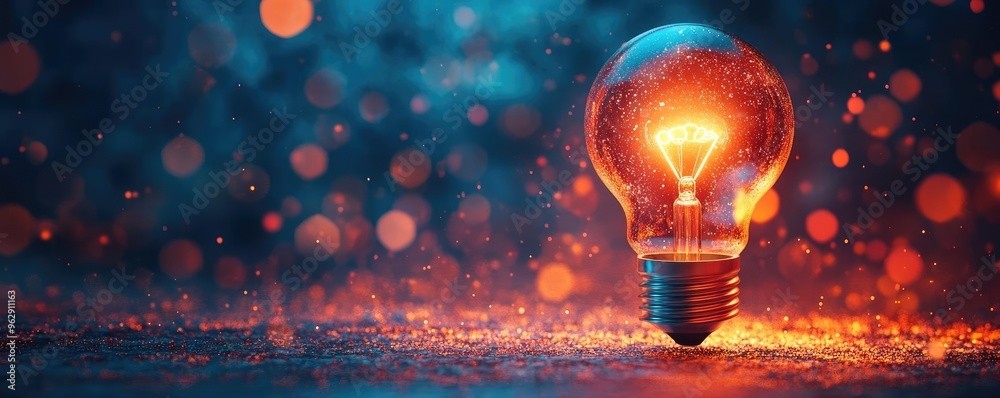 A light bulb with a bright glow, symbolizing ideas, creativity, or innovation A light bulb with a bright glow, symbolizing ideas, creativity, or innovation