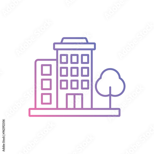 Condominium vector icon ready to use for apps and websites