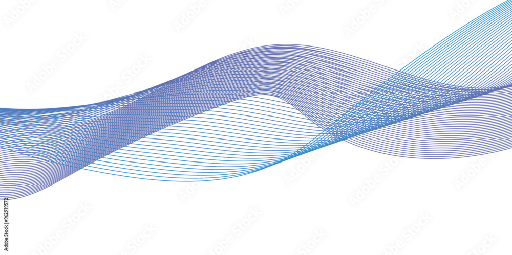 Modern glowing wavy lines with technology connection concept. Abstract technology lines mesh background. Abstract digital motion lines. Vector wave curve gradient pattern blend.