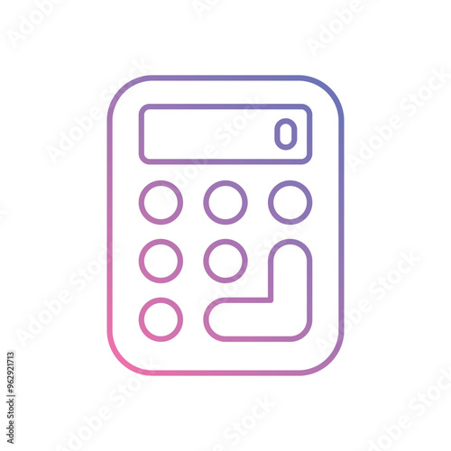 Calculator vector icon ready to use for apps and websites