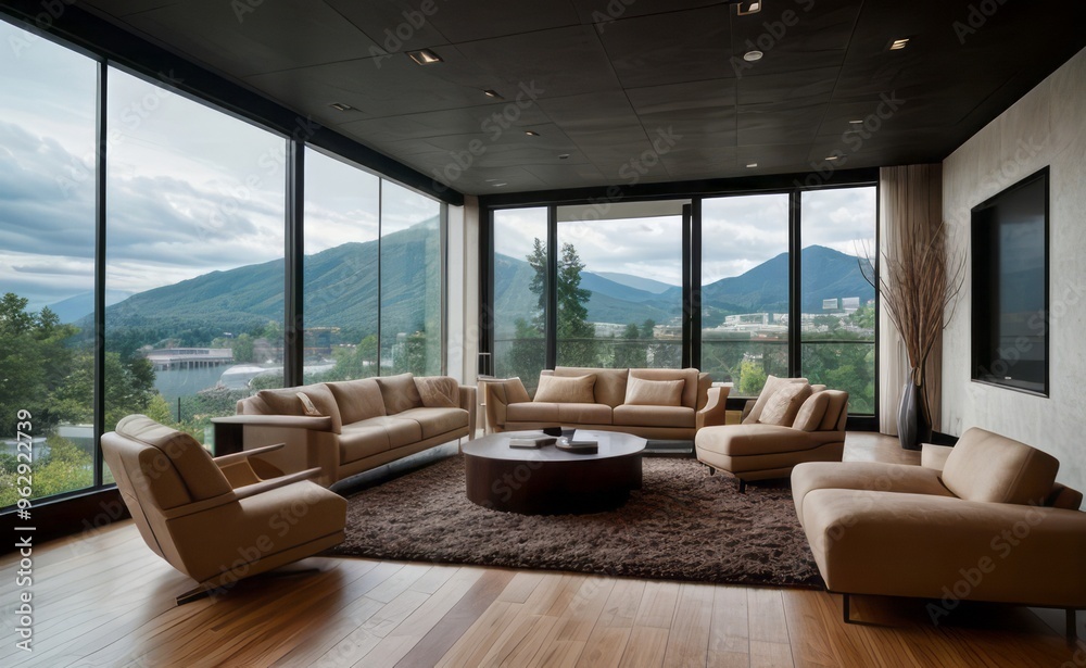 Fototapeta premium modern luxury living room interior design