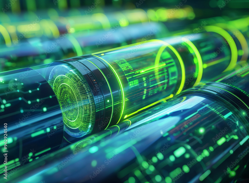 digital illustration of an advanced battery digital illustration of an advanced battery
