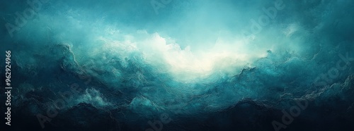 Abstract Ocean Waves with White Light