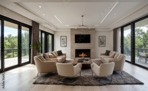 Modern luxury living room interior design