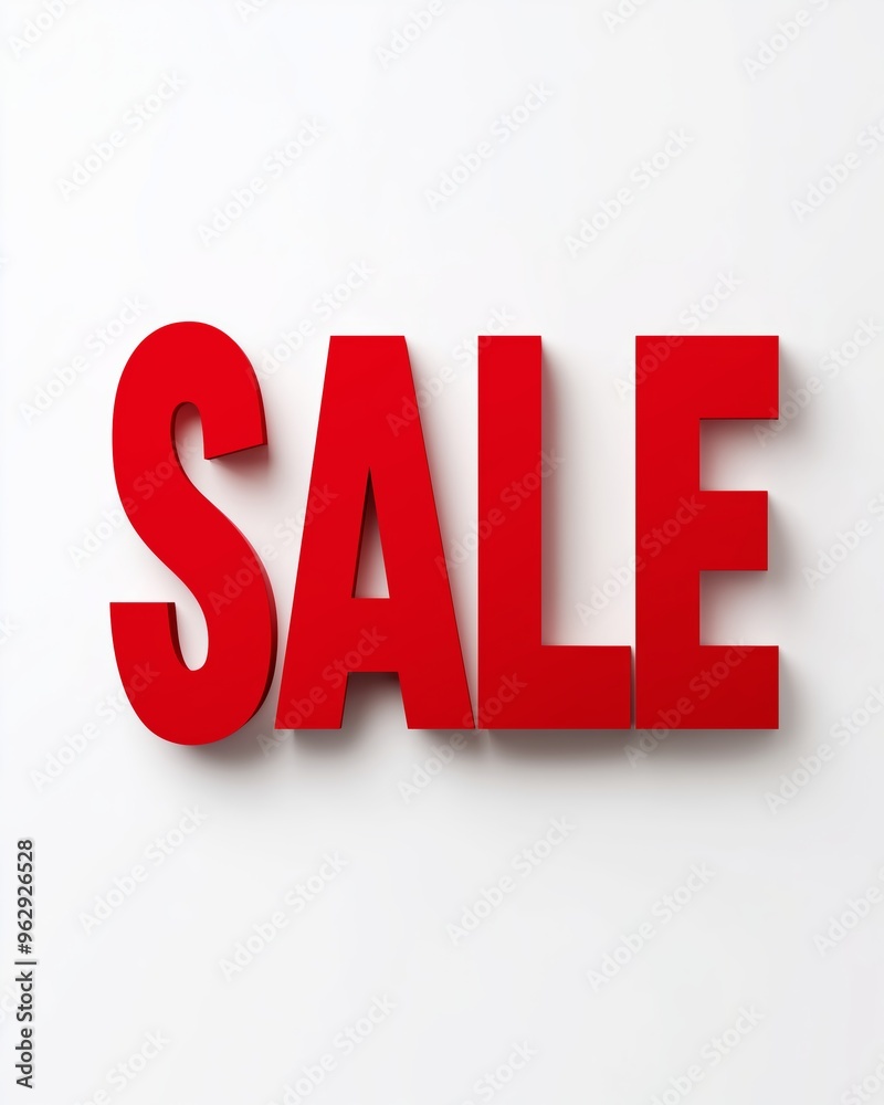 Red SALE sign isolated on white background, perfect for marketing, advertising, and retail promotions. Red SALE sign isolated on white background, perfect for marketing, advertising, and retail promotions.