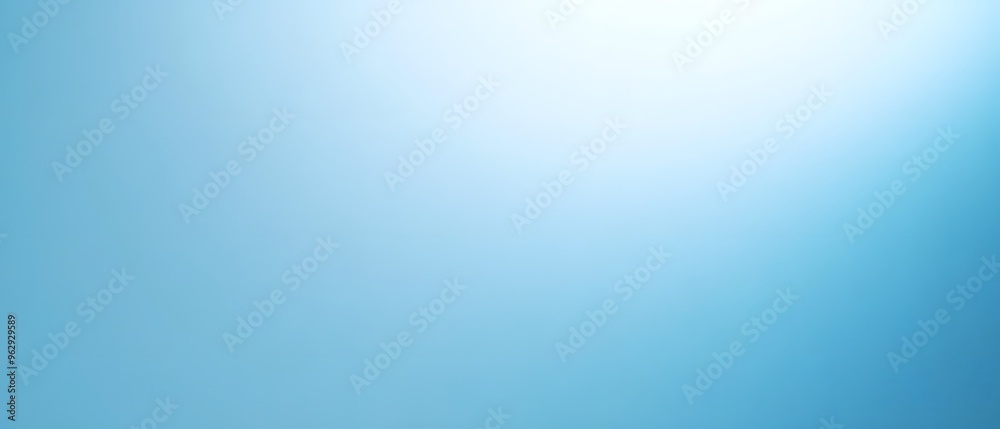 Abstract Blue Gradient Background with White Light