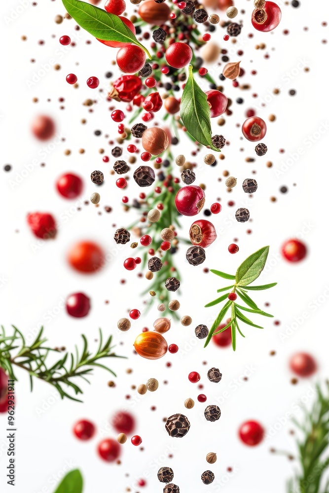 Falling Spices and Herbs Falling Spices and Herbs