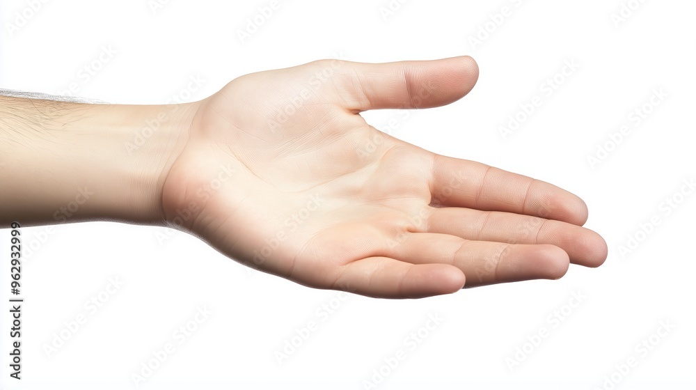 Hand isolated on a white background. Hand isolated on a white background.