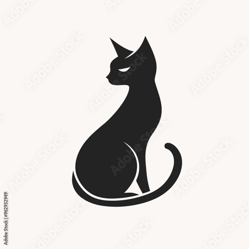 Wallpaper Mural Cat vector isolated Torontodigital.ca