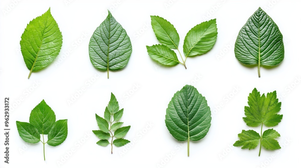 Leaves isolated photo on white background Leaves isolated photo on white background
