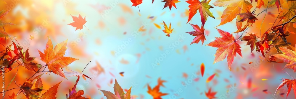 Vibrant autumn leaves background: bring the essence of fall to your projects Vibrant autumn leaves background: bring the essence of fall to your projects