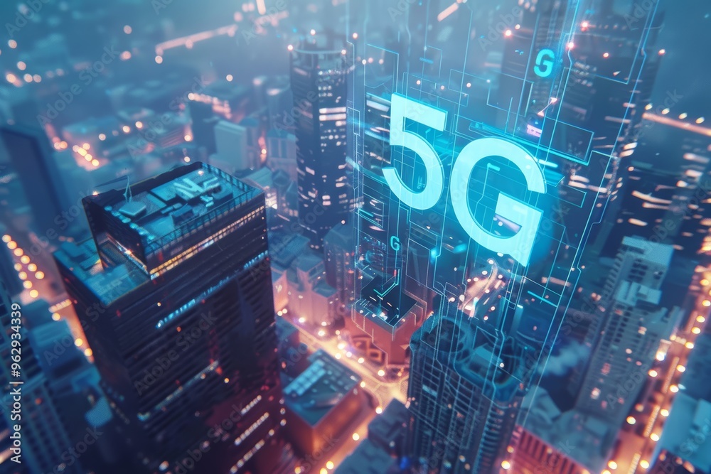 Fototapeta premium futuristic blue 