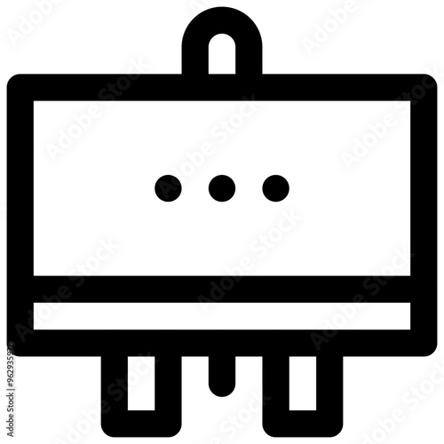 Art therapy. Editable stroke vector icon.