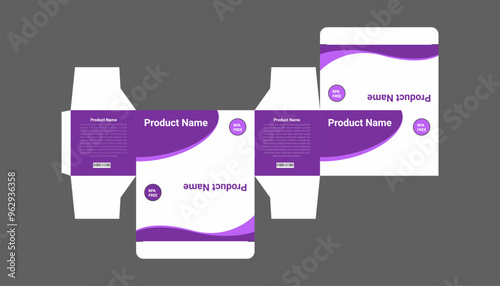 Purple product label templates, customizable packaging design, label mockups, branding assets, eps vector graphics
