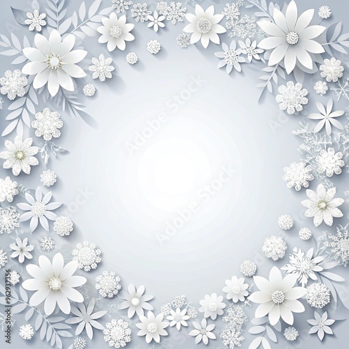 snowflakes on a blue background
