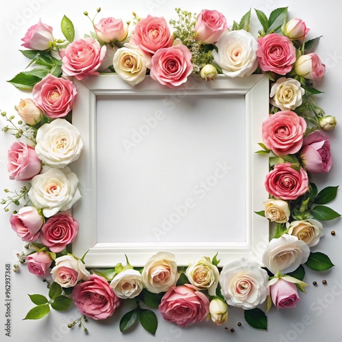 frame of roses