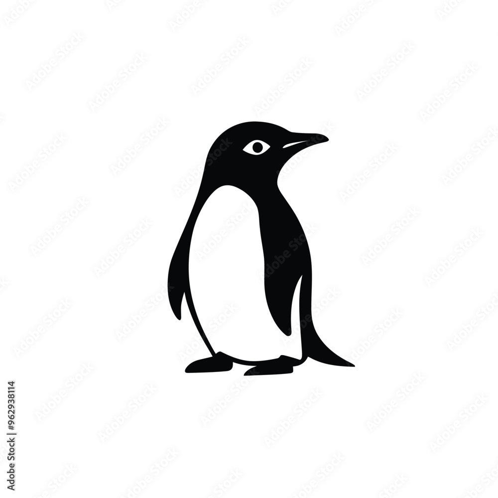 Obraz premium Black Penguin Vector