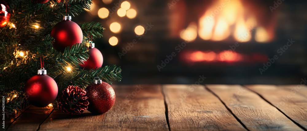 Christmas Tree and Lights Background Christmas Tree and Lights Background