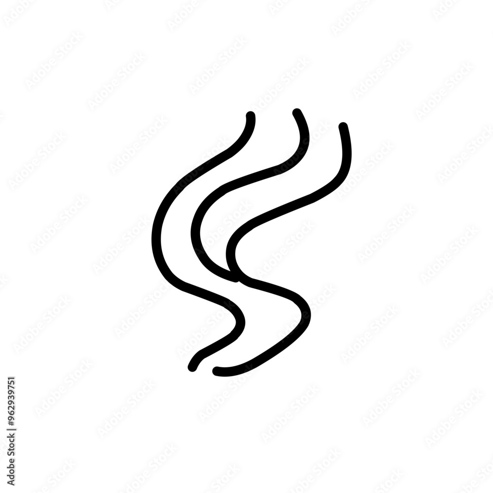 Steam and smoke lines icon Steam and smoke lines icon