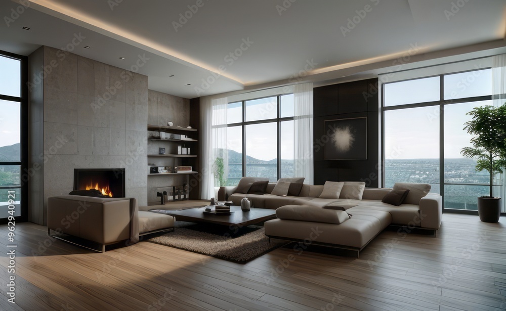 Modern luxury living room interior design Modern luxury living room interior design