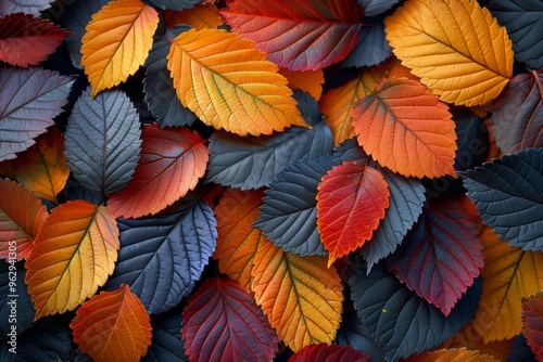 Autumn leaves background: rich fall colors for your projects