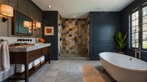 interior design of a bathroom