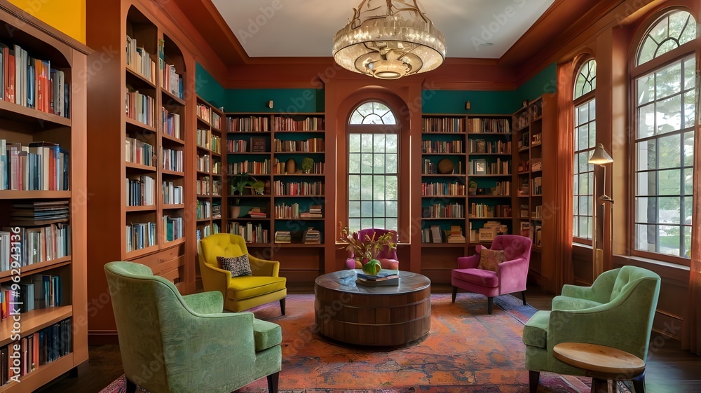 interior design of a modern reading room interior design of a modern reading room