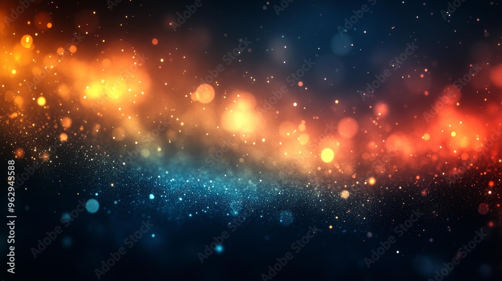 Obraz premium Colorful Bokeh Light Background Generative AI
